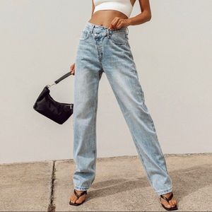 Princess Polly asymmetrical jeans